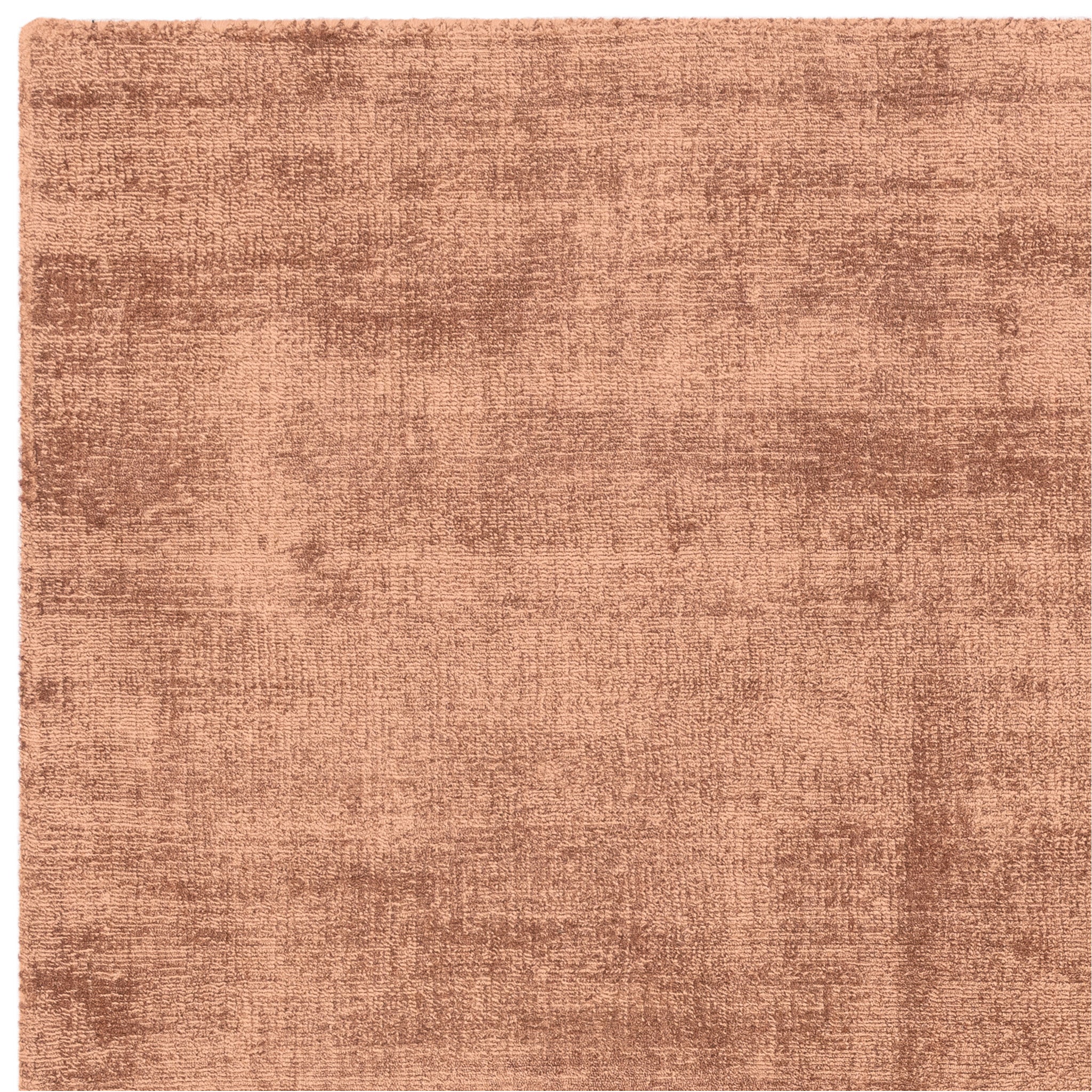 Hand Woven Viscose Rug in Rust